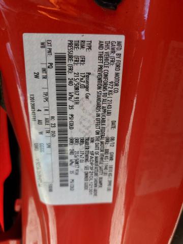 1FADP3F21DL121301 - 2013 FORD FOCUS SE RED photo 12