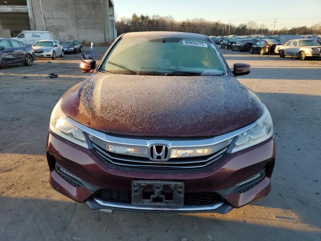 1HGCR2F84HA095035 - 2017 HONDA ACCORD EXL BURGUNDY photo 5