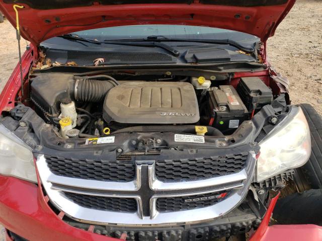 2C4RDGCG6ER390855 - 2014 DODGE GRAND CARA SXT RED photo 12