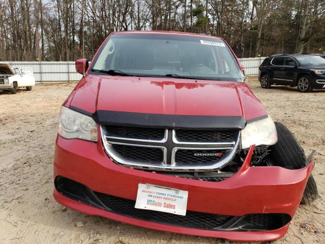 2C4RDGCG6ER390855 - 2014 DODGE GRAND CARA SXT RED photo 5