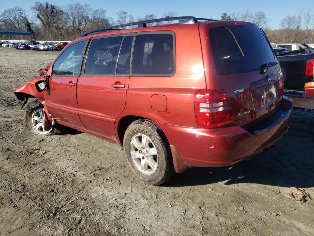 JTEHF21A530129050 - 2003 TOYOTA HIGHLANDER LIMITED RED photo 2