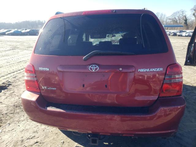 JTEHF21A530129050 - 2003 TOYOTA HIGHLANDER LIMITED RED photo 6