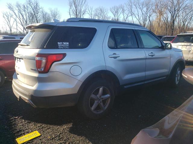 1FM5K8D85GGB08626 - 2016 FORD EXPLORER XLT SILVER photo 3