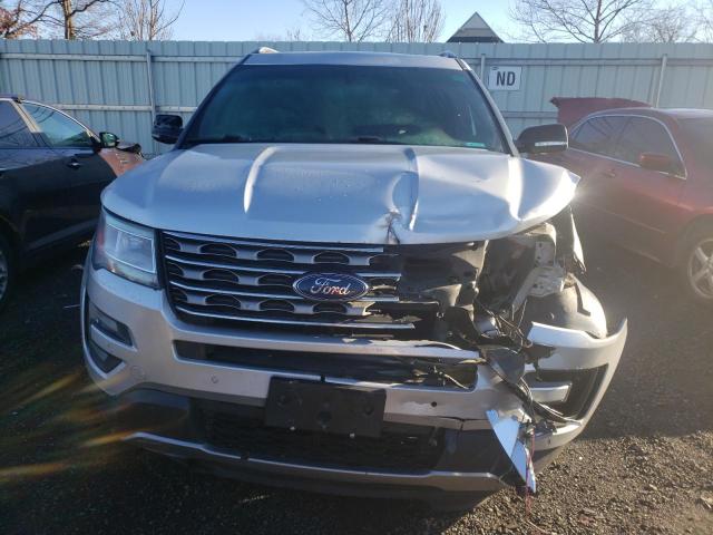 1FM5K8D85GGB08626 - 2016 FORD EXPLORER XLT SILVER photo 5