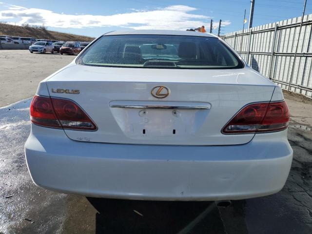 JTHBA30G455116668 - 2005 LEXUS ES 330 WHITE photo 6