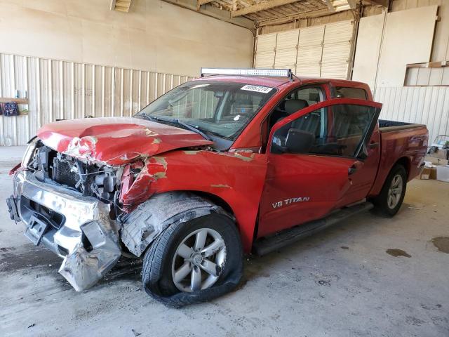 1N6BA0ED7BN312546 - 2011 NISSAN TITAN S RED photo 1