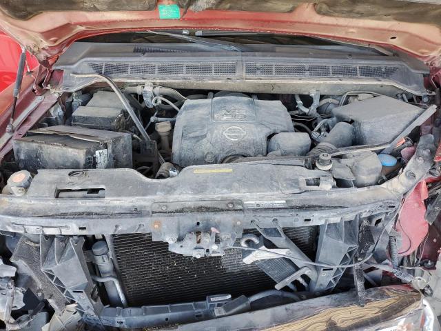 1N6BA0ED7BN312546 - 2011 NISSAN TITAN S RED photo 11