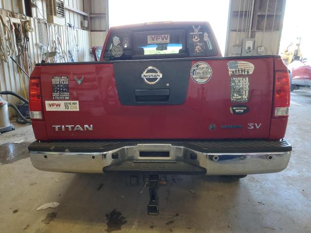 1N6BA0ED7BN312546 - 2011 NISSAN TITAN S RED photo 6