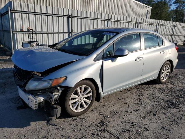 19XFB2F93CE050067 - 2012 HONDA CIVIC EXL ლურჯი ფოტო 1