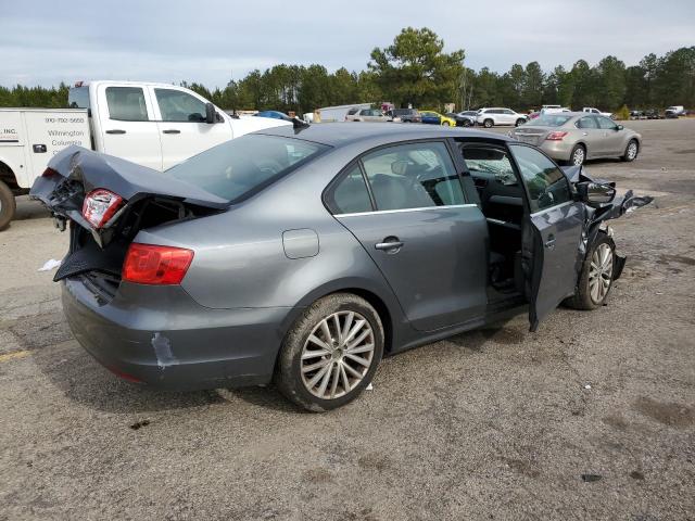 3VWLX7AJ2CM409141 - 2012 VOLKSWAGEN JETTA SEL GRAY photo 3