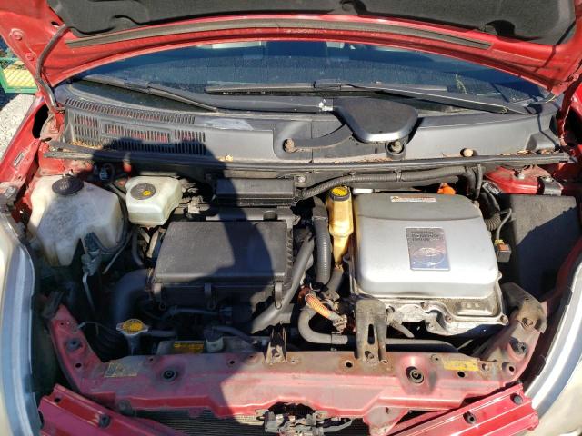JTDKB20U987713385 - 2008 TOYOTA PRIUS MAROON photo 11