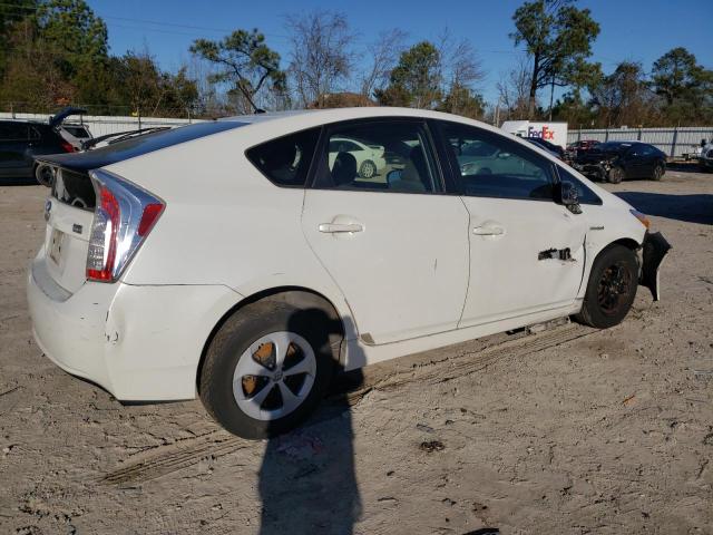 JTDKN3DU1C1527066 - 2012 TOYOTA PRIUS WHITE photo 3