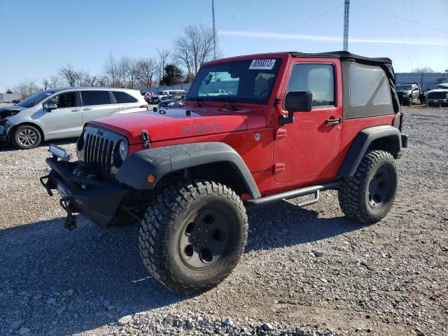 1C4AJWAG8HL527357 - 2017 JEEP WRANGLER SPORT RED photo 1