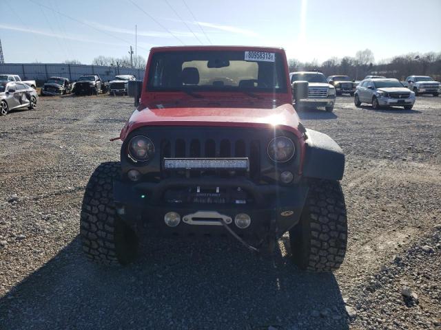 1C4AJWAG8HL527357 - 2017 JEEP WRANGLER SPORT RED photo 5