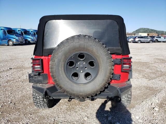 1C4AJWAG8HL527357 - 2017 JEEP WRANGLER SPORT RED photo 6