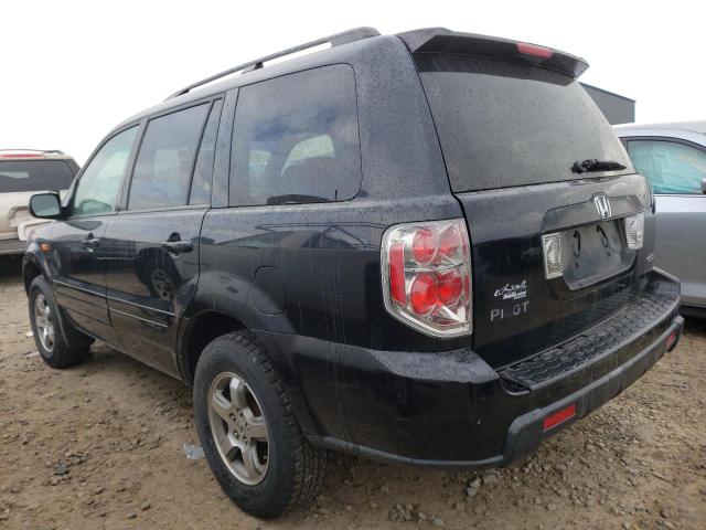 2HKYF18536H545306 - 2006 HONDA PILOT EX BLACK photo 2