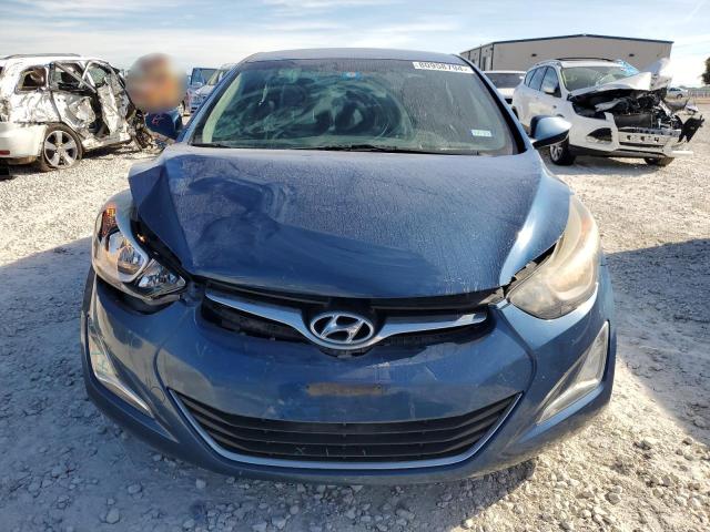 KMHDH4AE0FU330777 - 2015 HYUNDAI ELANTRA SE BLUE photo 5