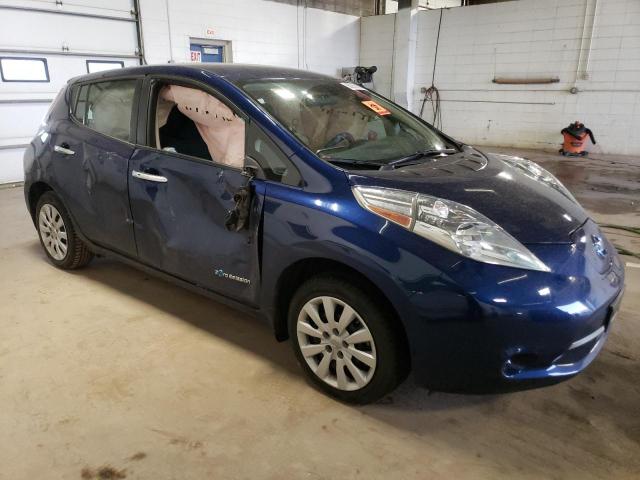 1N4BZ0CP1HC307538 - 2017 NISSAN LEAF S BLUE photo 4