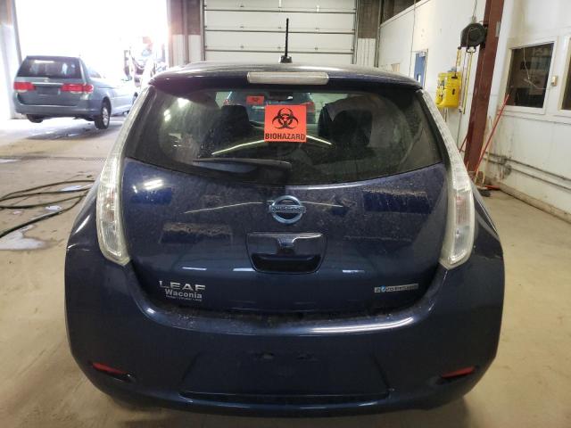 1N4BZ0CP1HC307538 - 2017 NISSAN LEAF S BLUE photo 6