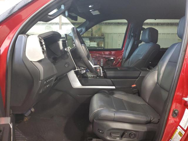 5TFNC5DB5NX011905 - 2022 TOYOTA TUNDRA CREWMAX PLATINUM წითელი ფოტო 7