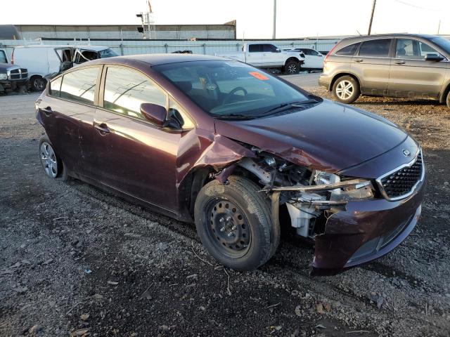 3KPFK4A70JE168303 - 2018 KIA FORTE LX BURGUNDY photo 4