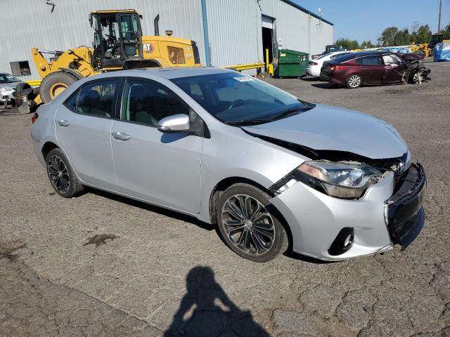 2T1BURHE7FC245801 - 2015 TOYOTA COROLLA L SILVER photo 4
