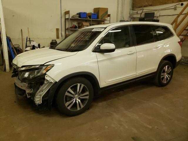 5FNYF6H55HB103867 - 2017 HONDA PILOT EXL WHITE photo 1