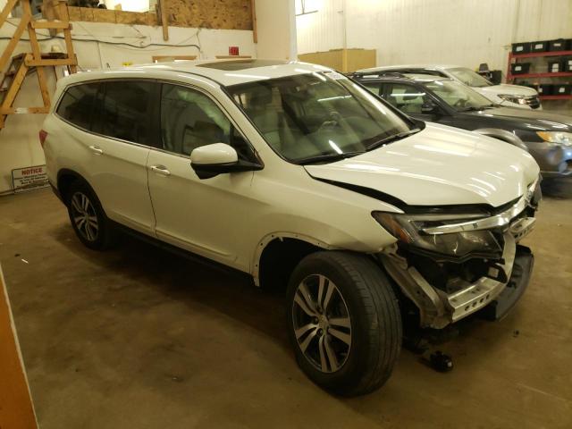 5FNYF6H55HB103867 - 2017 HONDA PILOT EXL WHITE photo 4