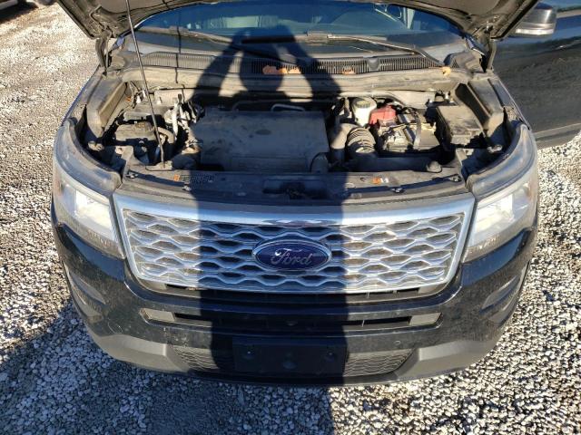 1FM5K8HT3HGA56834 - 2017 FORD EXPLORER PLATINUM BLACK photo 12