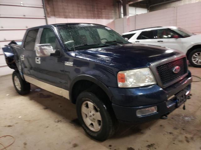 1FTPW14524KD14476 - 2004 FORD F150 CC 4X SUPERCREW BLUE photo 4