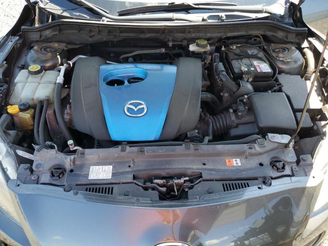 JM1BL1LP7D1822583 - 2013 MAZDA 3 I GRAY photo 12