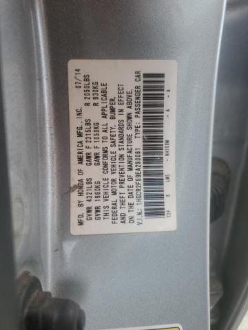 1HGCR2F59EA290081 - 2014 HONDA ACCORD SPORT 银色 照片 13