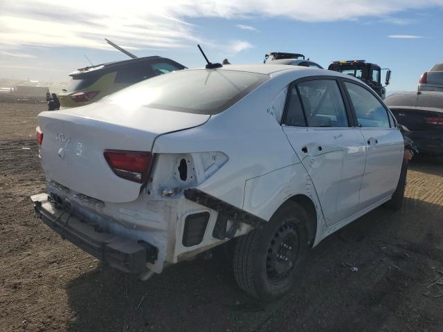 3KPA24AD4PE606118 - 2023 KIA RIO LX WHITE photo 3