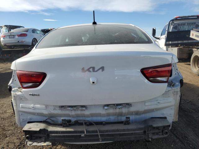 3KPA24AD4PE606118 - 2023 KIA RIO LX WHITE photo 6