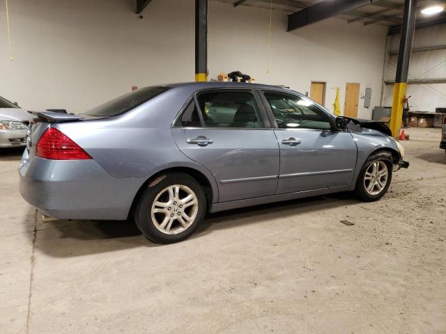 1HGCM56337A074440 - 2007 HONDA ACCORD SE GRAY photo 3