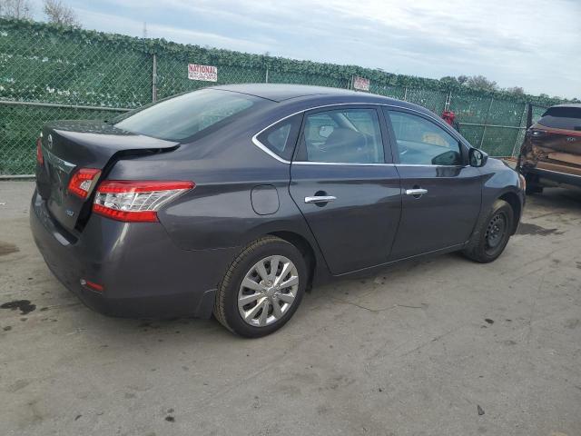 3N1AB7AP4EL684387 - 2014 NISSAN SENTRA S GRAY photo 3