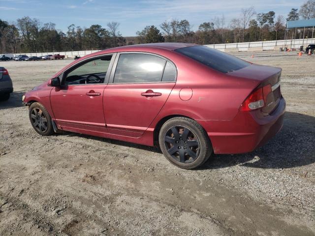 2HGFA1F54BH526082 - 2011 HONDA CIVIC LX MAROON photo 2