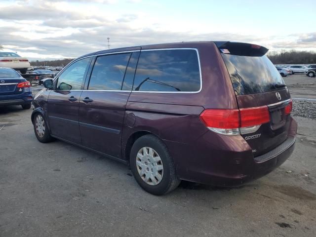 5FNRL38268B034575 - 2008 HONDA ODYSSEY LX BURGUNDY photo 2