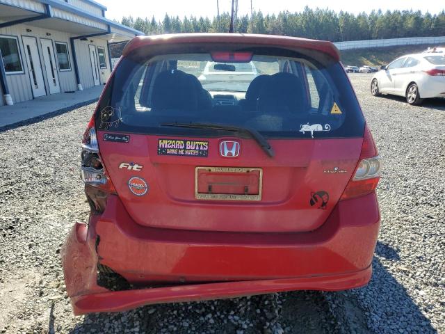 JHMGD386X8S029193 - 2008 HONDA FIT SPORT RED photo 6