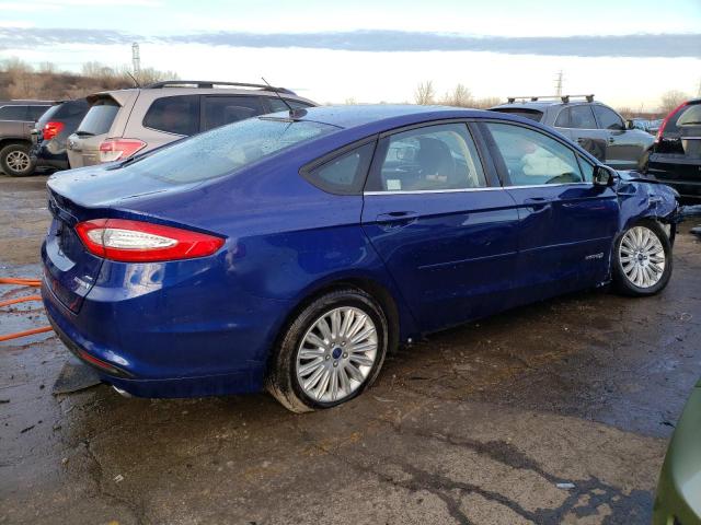 3FA6P0LU2DR240909 - 2013 FORD FUSION SE HYBRID BLUE photo 3