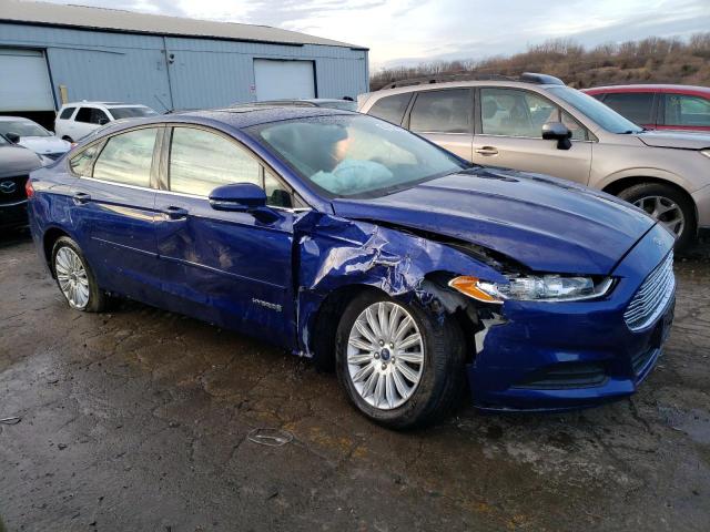 3FA6P0LU2DR240909 - 2013 FORD FUSION SE HYBRID BLUE photo 4