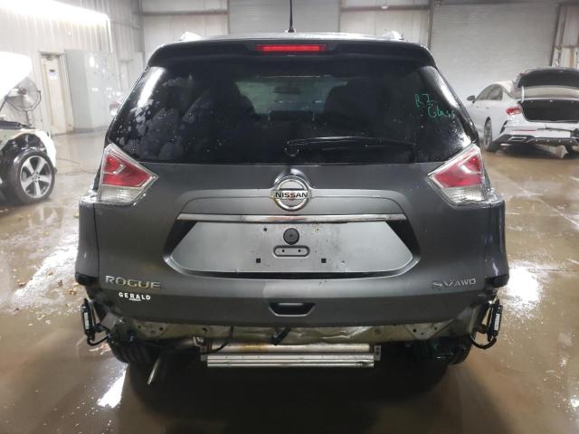 5N1AT2MV0GC739306 - 2016 NISSAN ROGUE S GRAY photo 6