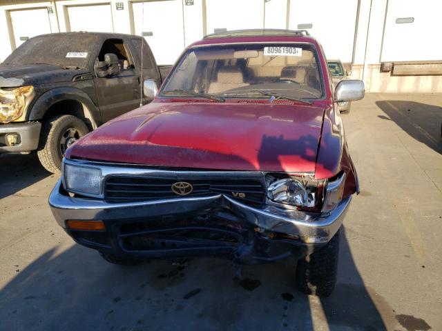 JT3VN39W3S0185653 - 1995 TOYOTA 4RUNNER VN39 SR5 MAROON photo 5