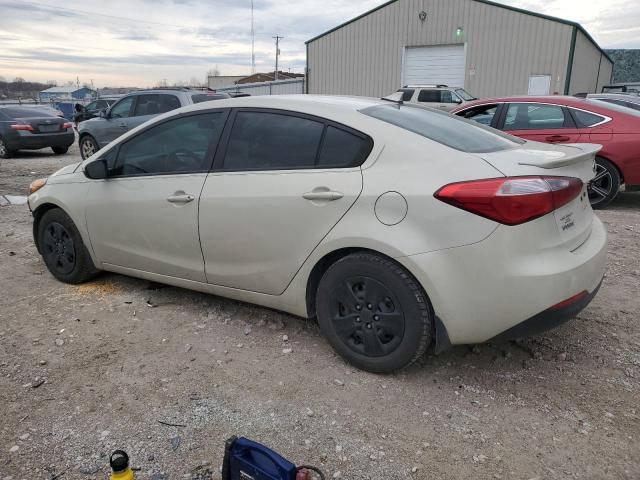 KNAFK4A67F5324165 - 2015 KIA FORTE LX BEIGE photo 2