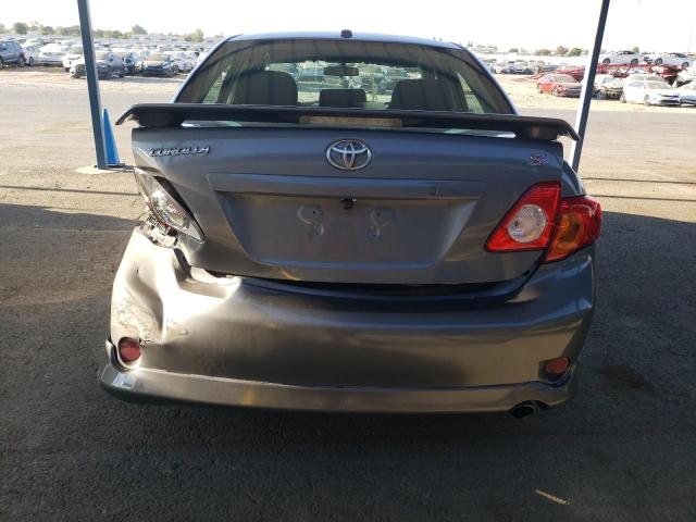 2T1BU4EE8AC477338 - 2010 TOYOTA COROLLA BASE GRAY photo 6