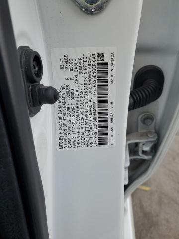 2HGFC2F84MH540996 - 2021 HONDA CIVIC SPORT 白色 照片 12
