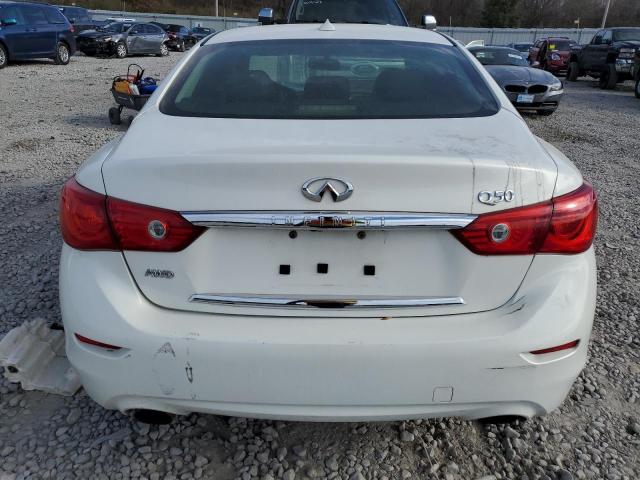 JN1BV7AR2FM392208 - 2015 INFINITI Q50 BASE WHITE photo 6