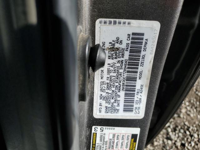 1NXBR30E77Z894640 - 2007 TOYOTA COROLLA CE GRAY photo 12