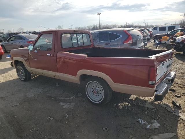 1FTBR10T9HUB33245 - 1987 FORD RANGER RED photo 2