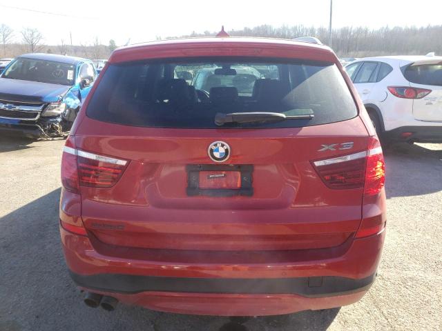 5UXWX9C57F0D47837 - 2015 BMW X3 XDRIVE28I RED photo 6